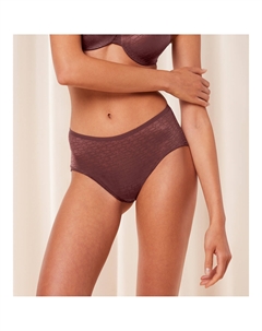 Кружевные трусы макси Signature Sheer каштановый Triumph