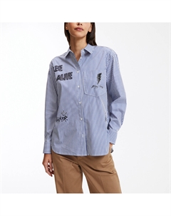 Рубашка в полоску синий Laredoute