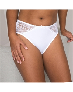 Трусы-слипы из кружева и микрофибры белый Laredoute