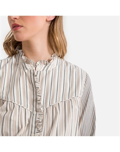 Рубашка в полоску с длинными рукавами LUZ бежевый Ba&sh