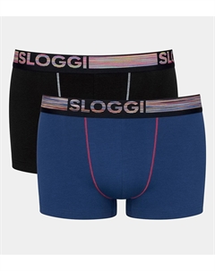 Комплект из двух трусов-боксеров Go ABC Natural черный Laredoute