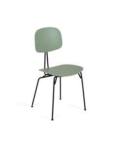 Стул из пластика и металла зеленый So'home