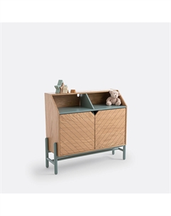 Шкаф книжный низкий детский Waldo бежевый La redoute interieurs