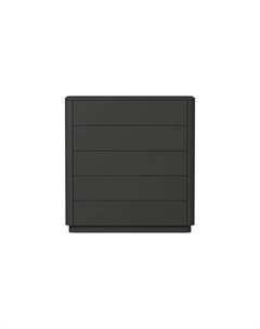 Комод пять ящиков из бука ширина 100 см черный So'home