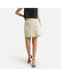 Юбка-шорты с высокой посадко бежевый Laredoute