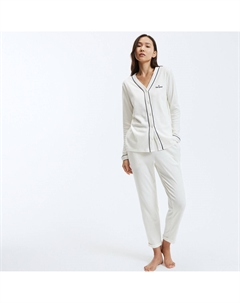 Пижама из трикотажа бежевый Laredoute