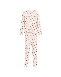 Пижама с цветочным принтом бежевый La redoute collections