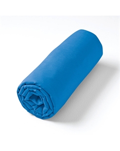 Простыня натяжная из осветленной хлопковой вуали Gypse синий Am.pm.