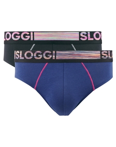 Комплект из двух трусов-слипов Go ABC Natural черный Laredoute