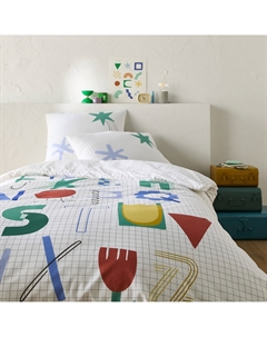 Пододеяльник детский 50 переработанный хлопок Roman другие La redoute interieurs