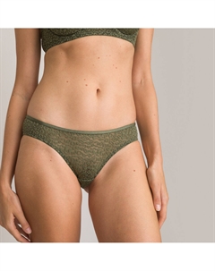 Трусы-танга из кружева Leoflex зеленый La redoute collections