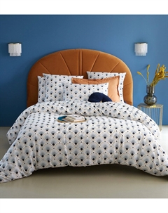 Пододеяльник из хлопкового сатина Pawica белый La redoute interieurs