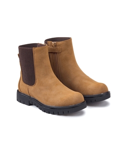 Ботинки в стиле челси на молнии каштановый La redoute collections