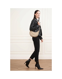 Сумка-полумесяц через плечо AIMY бежевый Laredoute