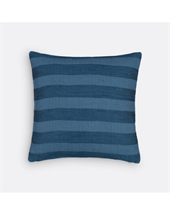 Чехол на подушку из хлопка в однотонную полоску Aloes синий Laredoute