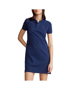 Платье-поло короткое с короткими рукавами синий Polo ralph lauren