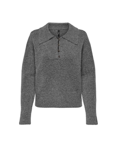 Пуловер из пышного трикотажа с воротником поло другие Only