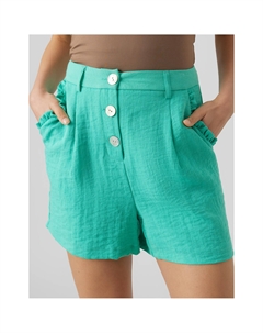 Шорты на пуговицах зеленый Vero moda