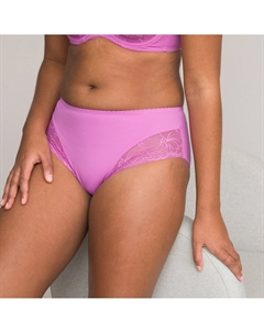 Трусы с высокой посадкой из кружева розовый Anne weyburn