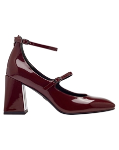 Туфли на каблуках с ремешками красный Laredoute