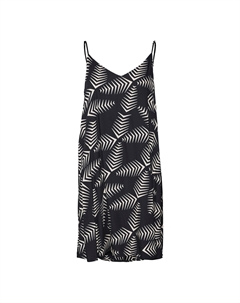 Платье короткое с принтом бантик сзади черный Vero moda