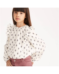 Блузка из муслина с цветочным принтом бежевый Laredoute