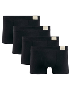 Комплект из 4 трусов-боксеров из натурального хлопка Go черный Laredoute