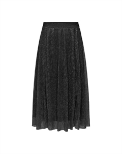 Расклешенная юбка с эффектом пайеток черный Only