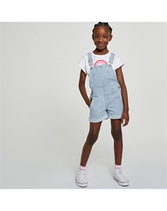 Комбинезон короткий в полоску синий La redoute collections