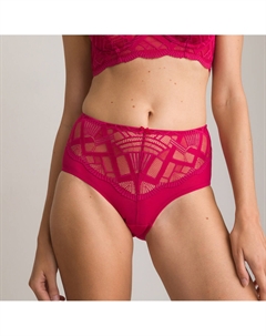 Трусы с завышенной талией из кружева Rosalba розовый La redoute collections