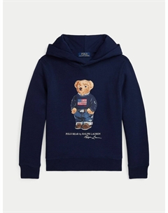 Свитшот скапюшоном Polo Bear синий Laredoute