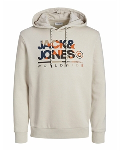 Свитшот с капюшоном бежевый Laredoute