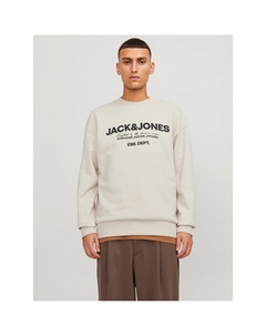 Свитшот с круглым вырезом бежевый Laredoute