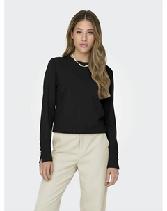 Пуловер из тонкого трикотажа черный Jdy