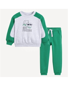 Комплект из свитшота и брюк La Redoute серый La redoute collections