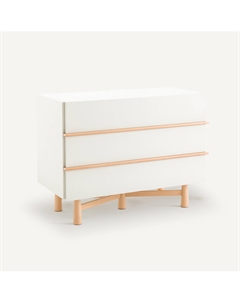 Комод из лакированной МДФ и массива бука Japoto бежевый Laredoute