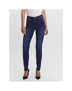 Джинсы-скинни со средней посадкой синий Vero moda