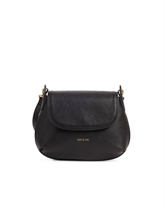 Сумка-шоппер из кожи MINA черный Laredoute