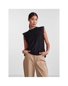 Блузка без рукавов из кружева черный Pieces