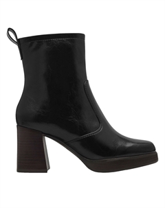 Ботинки на каблуках квадратный мысок черный Laredoute