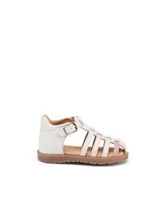 Сандалии кожаные размер 19-26 белый Laredoute