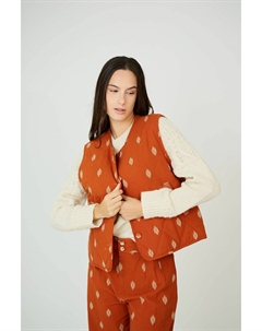 Куртка без рукавов оранжевый Laredoute