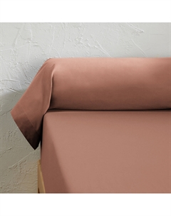 Наволочка на подушку-валик однотонная из хлопка Scenario каштановый Laredoute