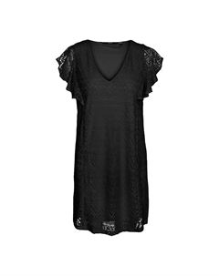 Платье короткое из кружева черный Vero moda