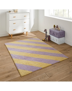 Ковер детский в полоску из переработанного хлопка Izalio разноцветный Laredoute