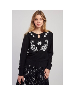 Пуловер Caitline черный Derhy