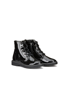Лакированные ботинки на молнии черный Laredoute