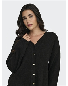 Кардиган с V-образным вырезом черный Jdy