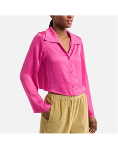 Рубашка укороченная с длинными рукавами розовый American vintage