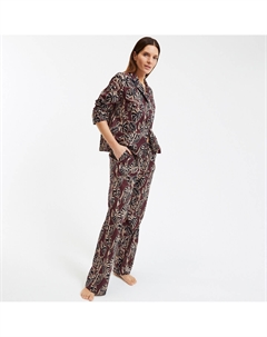 Пижама из хлопка зеленый La redoute collections